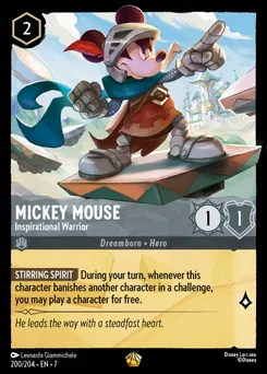 Mickey Mouse - Inspirational Warrior