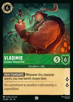 Vladimir - Ceramic Unicorn Fan