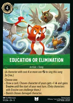 Education or Elimination