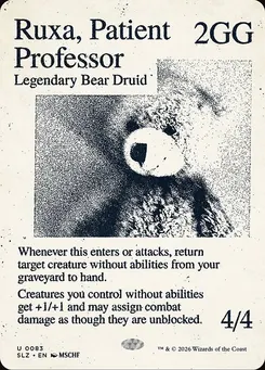Ruxa, Patient Professor