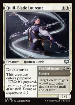 Quill-Blade Laureate // Twofold Intent