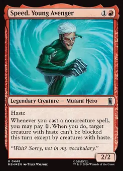 Speed, Young Avenger