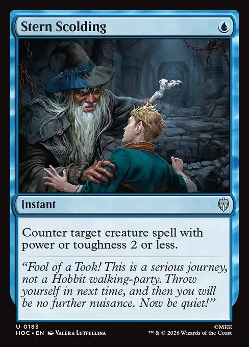 Stern Scolding