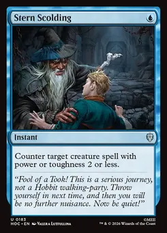 Stern Scolding