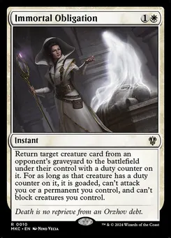 Immortal Obligation
