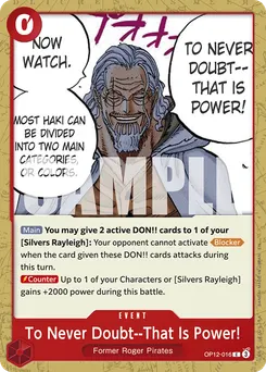 To Never Doubt--That Is Power!