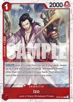 Izo (OP03-003) (Jolly Roger Foil)