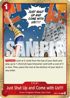 Just Shut Up and Come with Us!!!! (Pirate Foil)