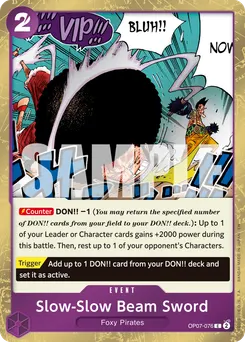 Slow-Slow Beam Sword (Pirate Foil)