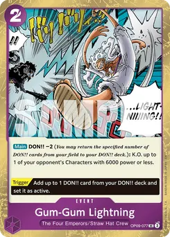 Gum-Gum Lightning (Pirate Foil)