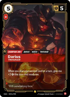 Darius - Trifarian (Alternate Art)