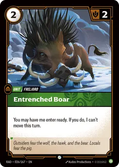 Entrenched Boar