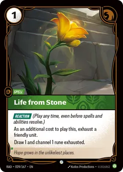 Life from Stone
