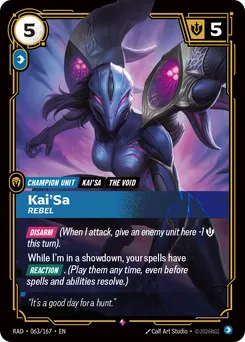 Kai'Sa, Rebel