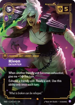 Riven, Deserter (Alternate Art)