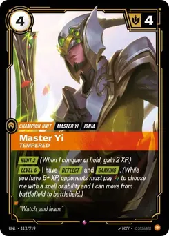 Master Yi - Tempered