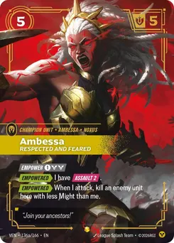 Ambessa, Respected and Feared (Alternate Art)