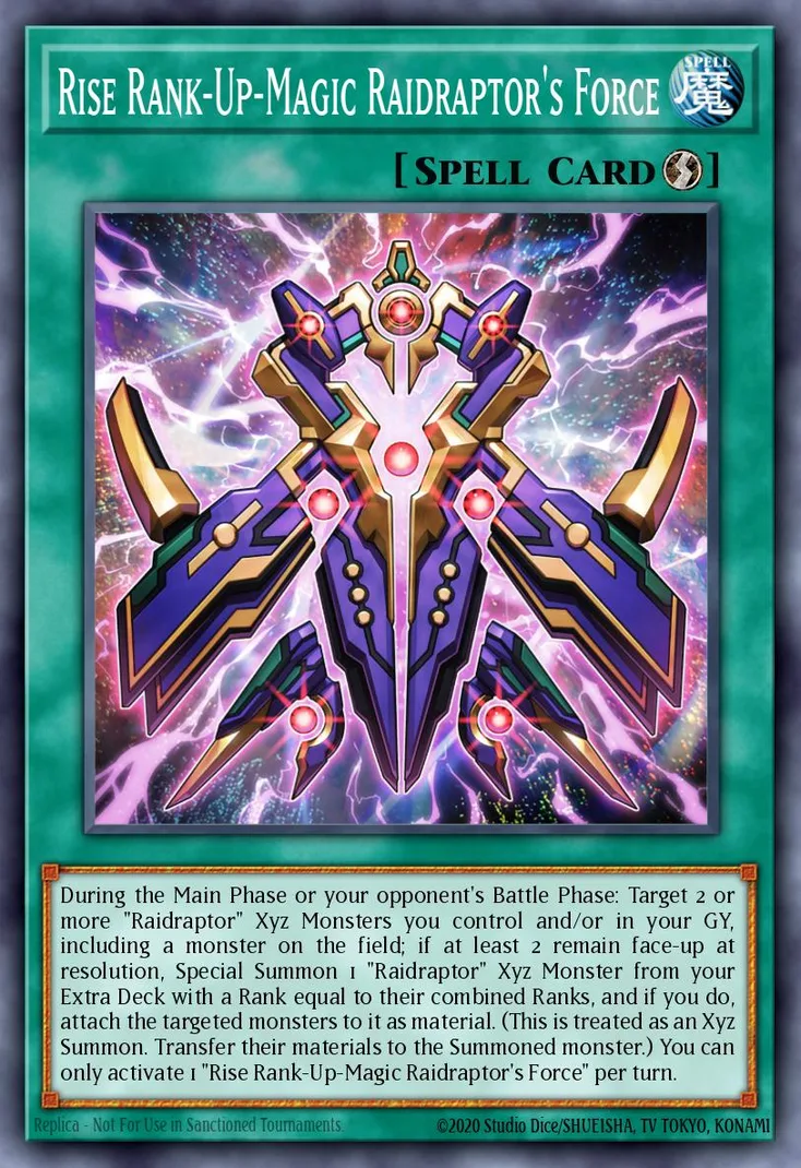 Rise Rank-Up-Magic Raidraptor's Force