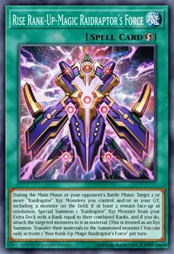 Rise Rank-Up-Magic Raidraptor's Force