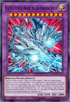 Blue-Eyes Ultimate Dragon, the God-Surpassing Servant