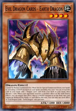Evil Dragon Cards - Earth Dragon